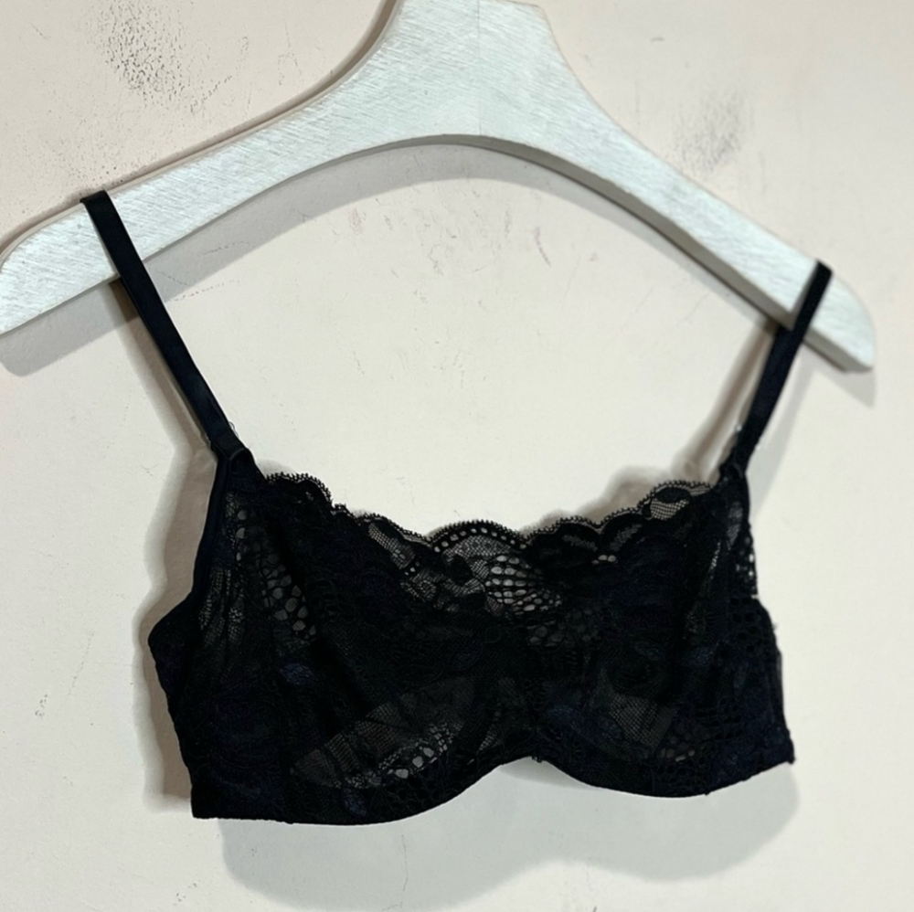 Natori Black Lace Cami Bra